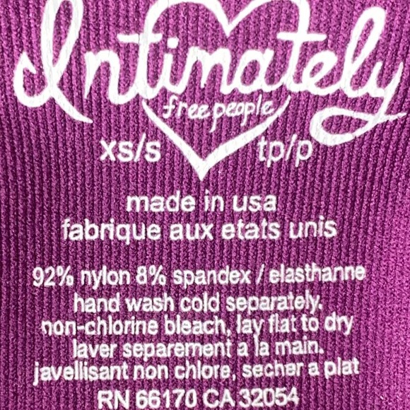 Free People Swiss Dot Seamless Slip in Aubergine - Picture 8 of 9